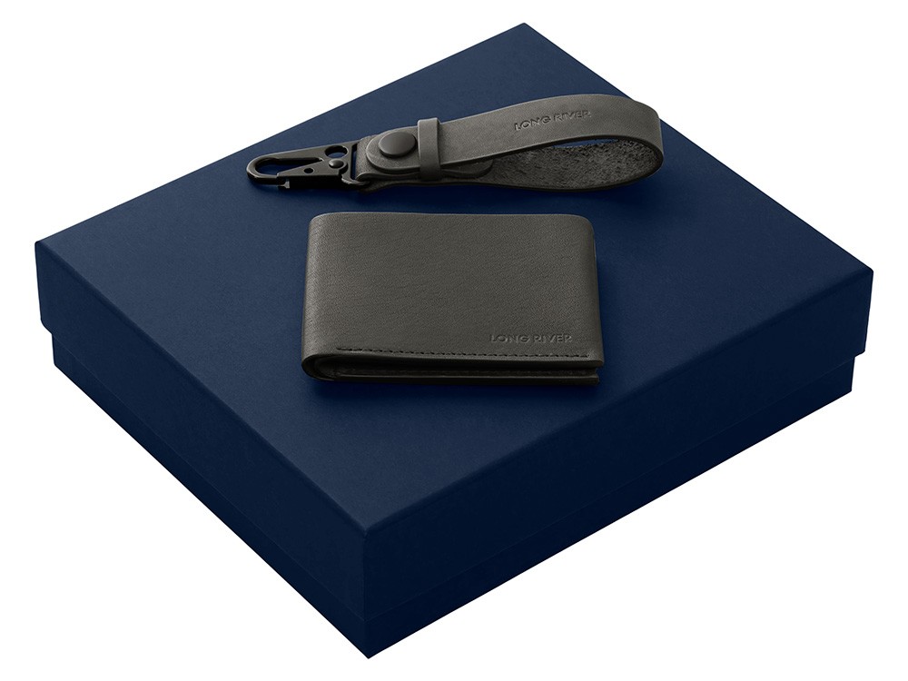 Подарочный набор Long River: кошелек, ремешок для ключей (25977)
