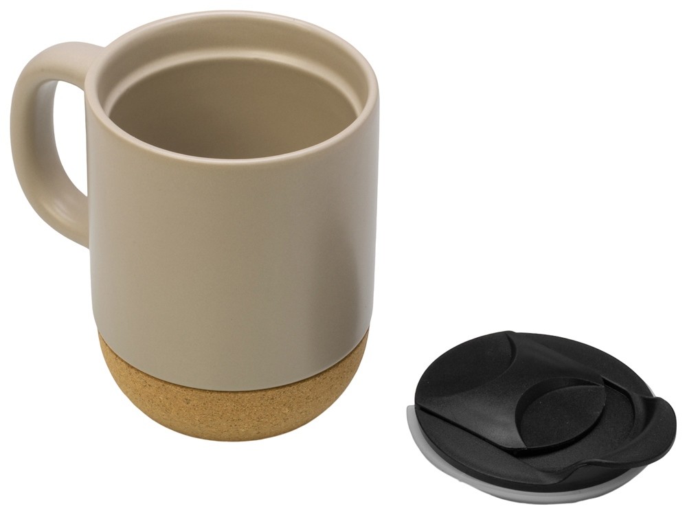 Кружка с пробковым дном и крышкой «Denpasar» (26371)
