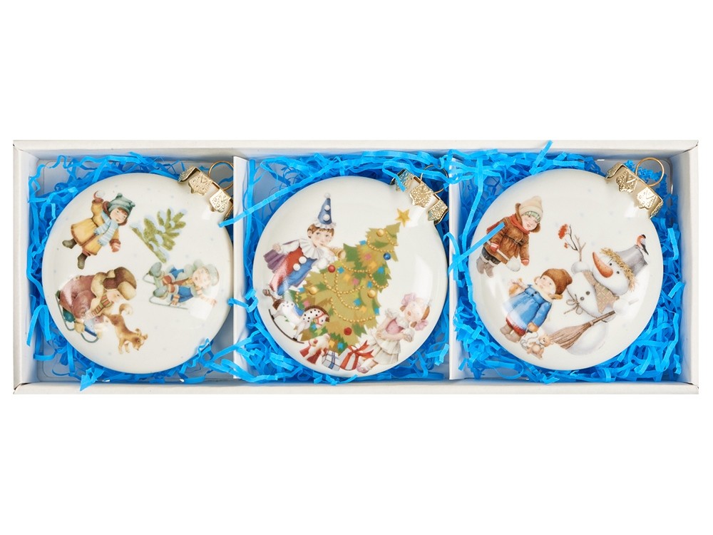 Набор новогодних игрушек, 3 шт (26547)