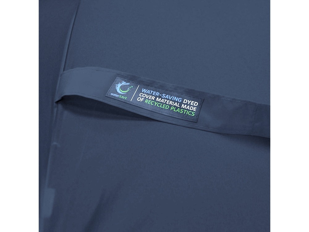 Зонт-трость «Okobrella» с деревянной ручкой и куполом из переработанного пластика (26800)