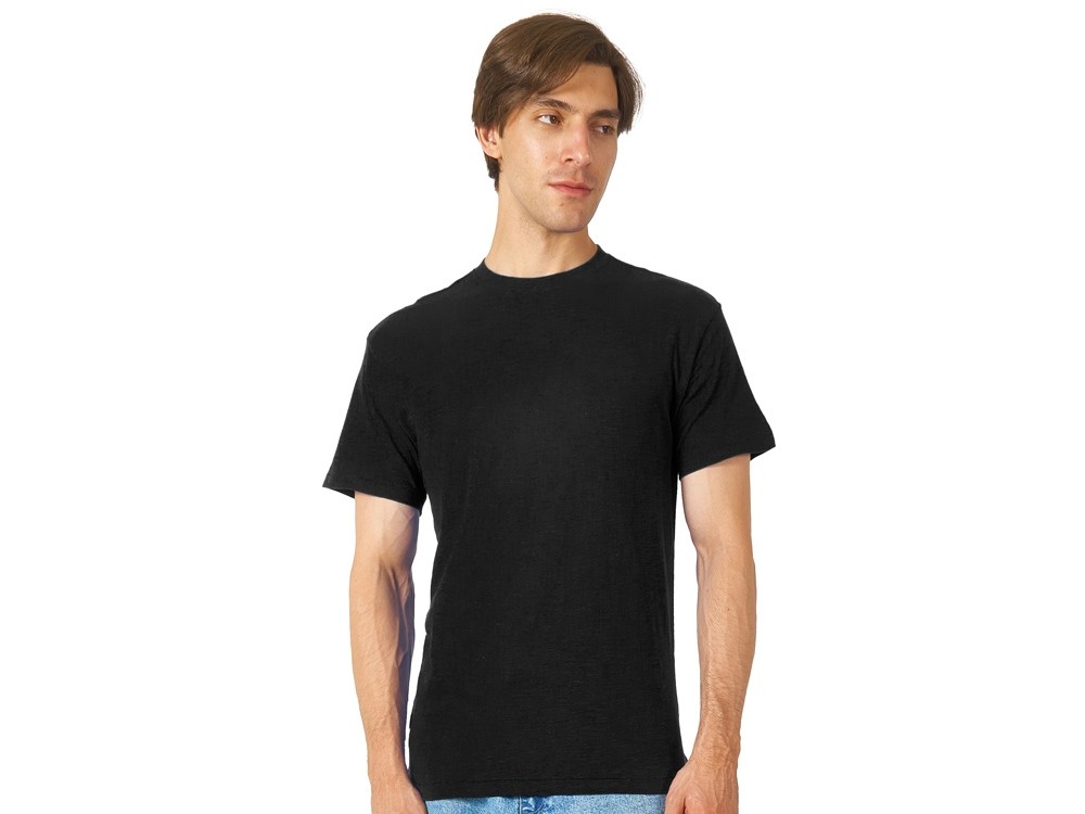 Футболка из текстурного джерси «Portofino», унисекс (27320)